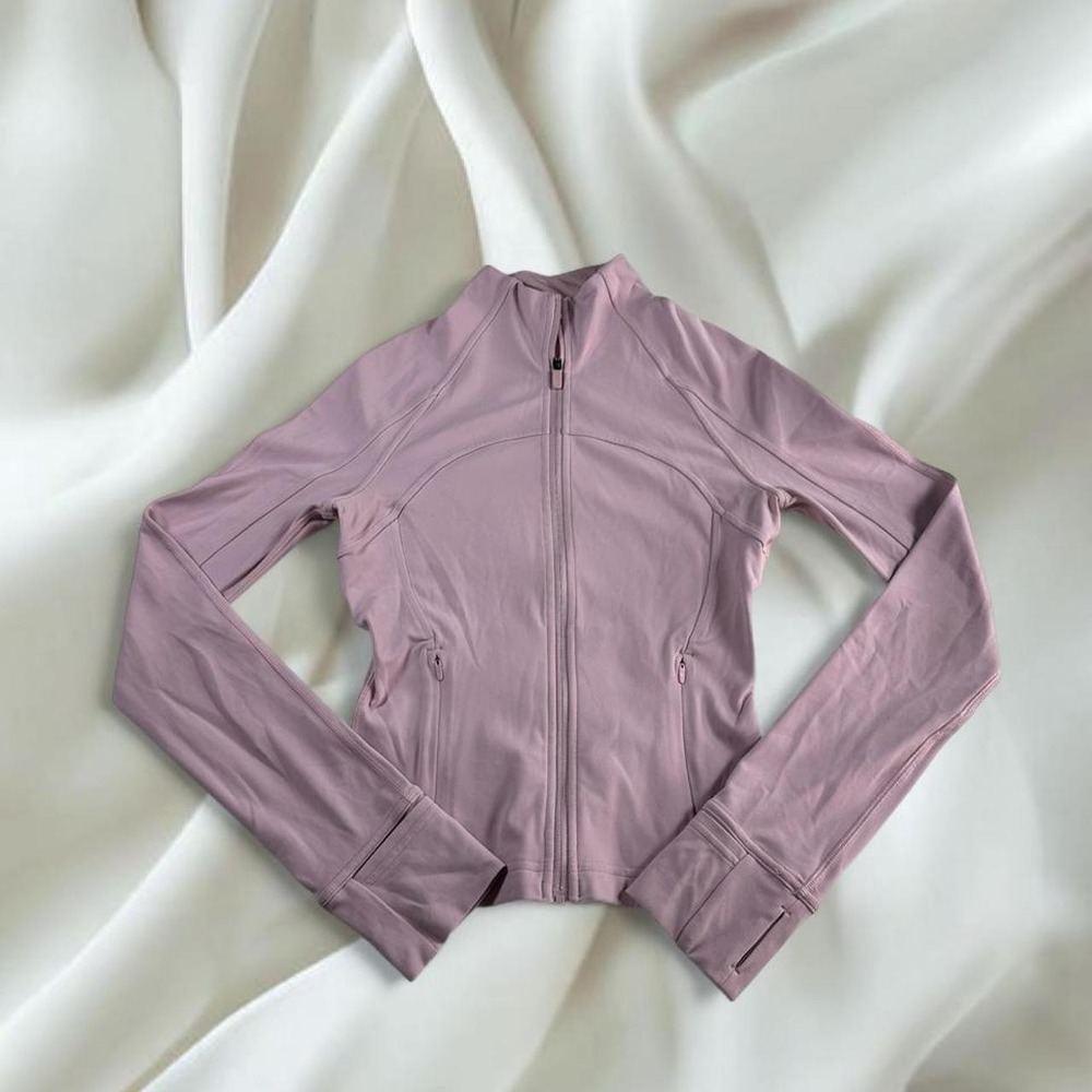 Lululemon light pink full zip cropped define jacket y2k vintage athletic